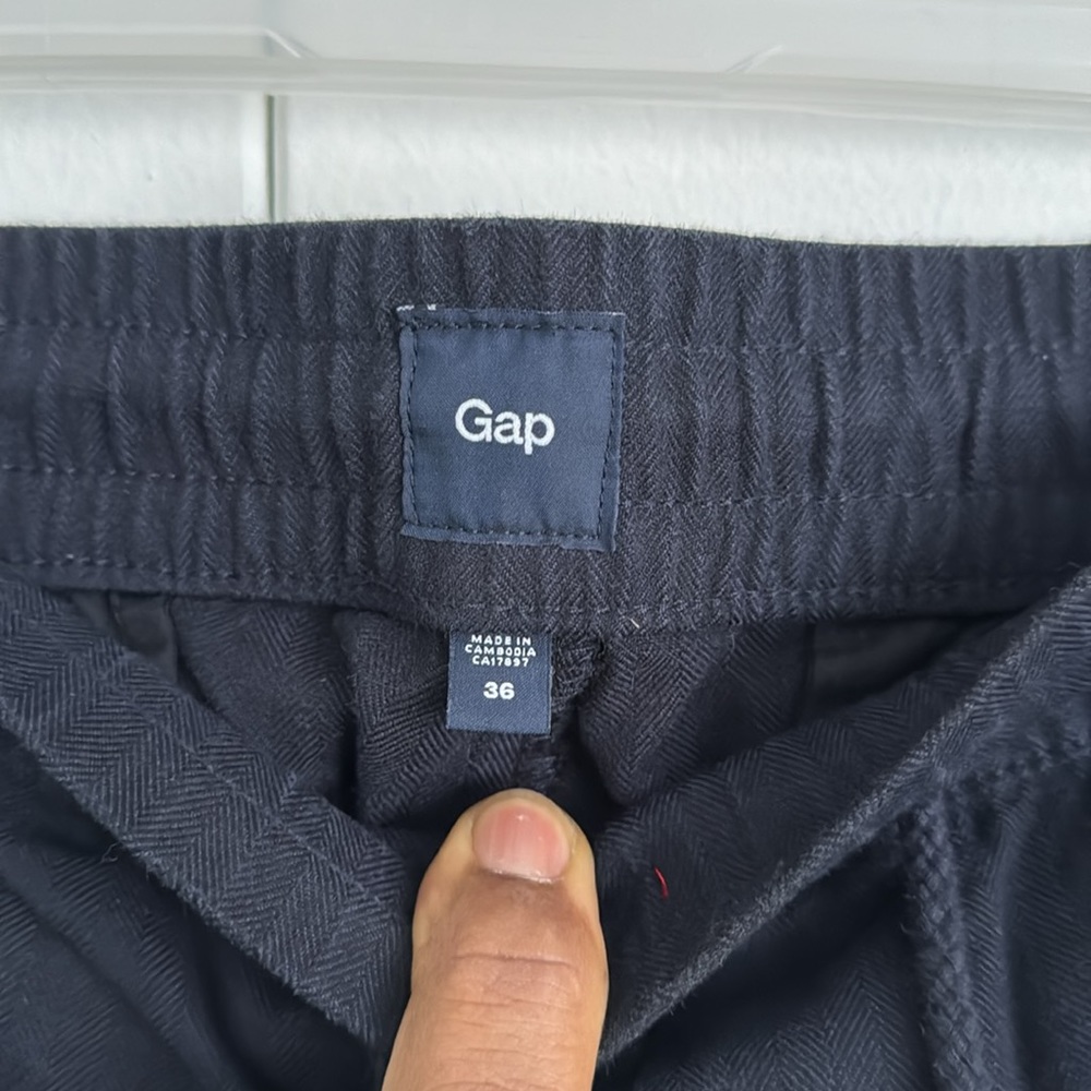 Dark blue jogger style pants - Picture 3 of 5